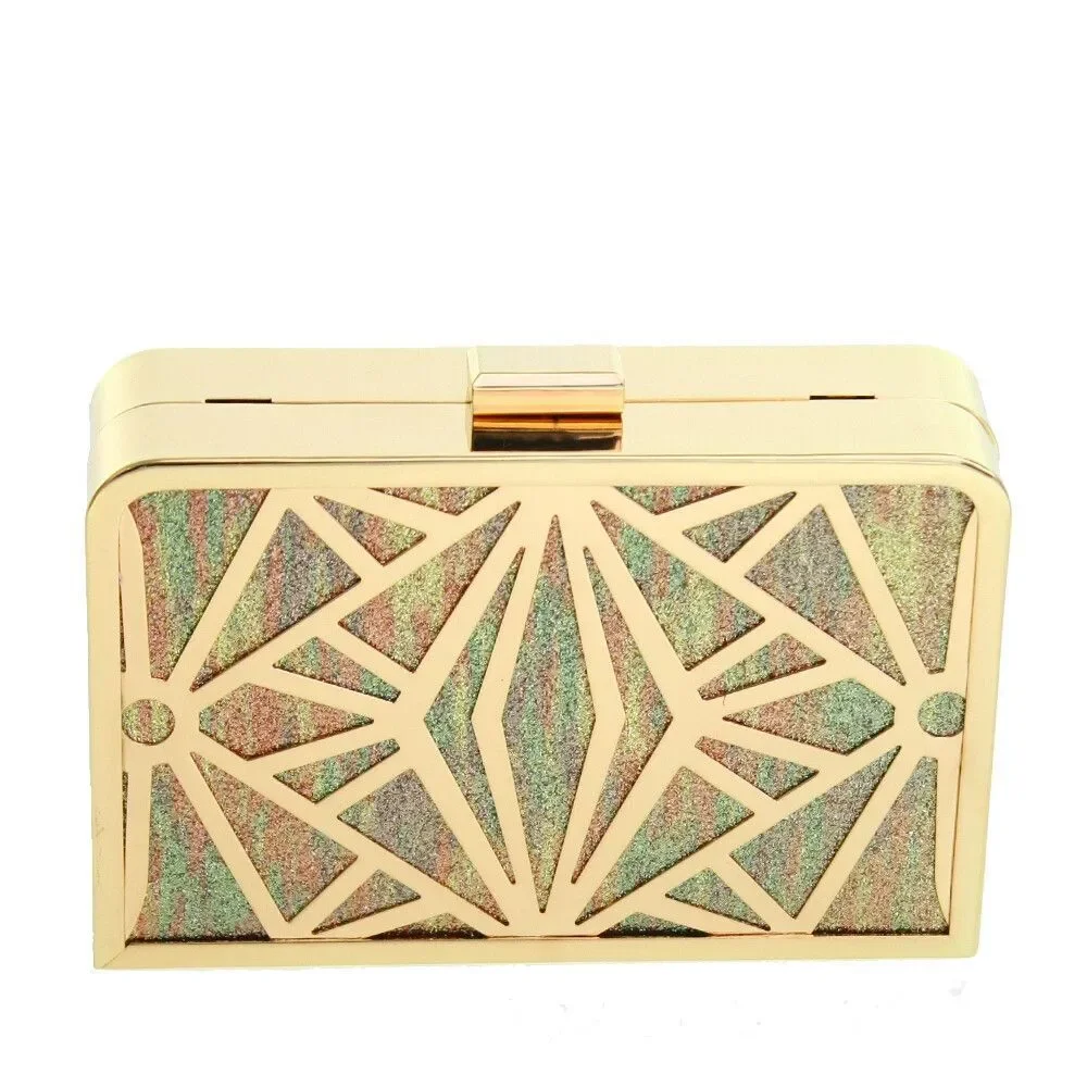 Acrylic Crystal Clutch Purses Sequin Design Handbag Elegant Wristlet Evening Bag